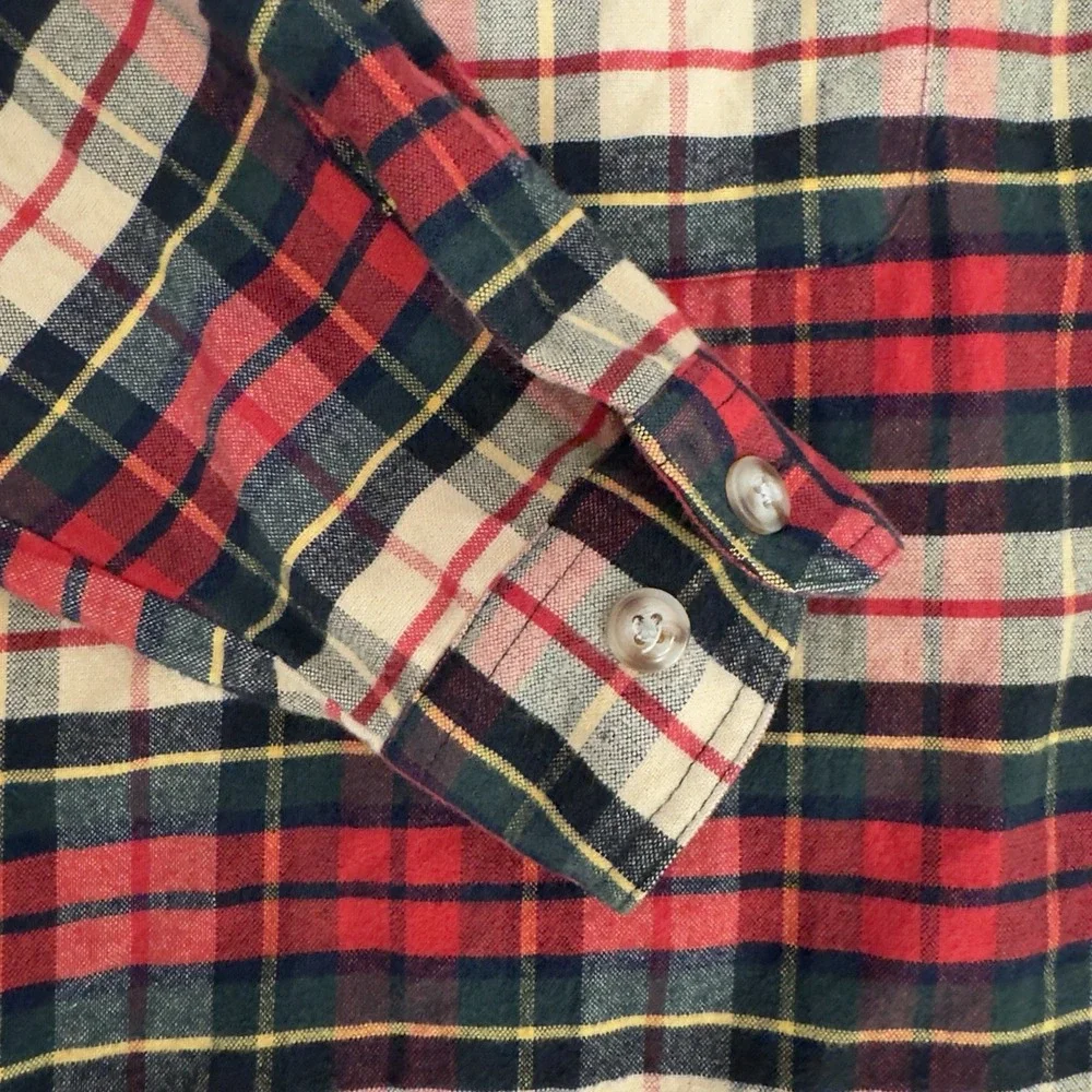 Eddie Bauer Women's Plaid Lumberjack Hunting Flannel Pullover Jacket Vintage 90s